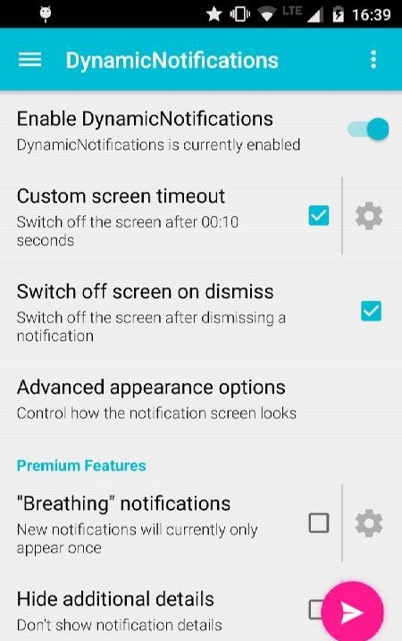DynamicNotifications lock screen view