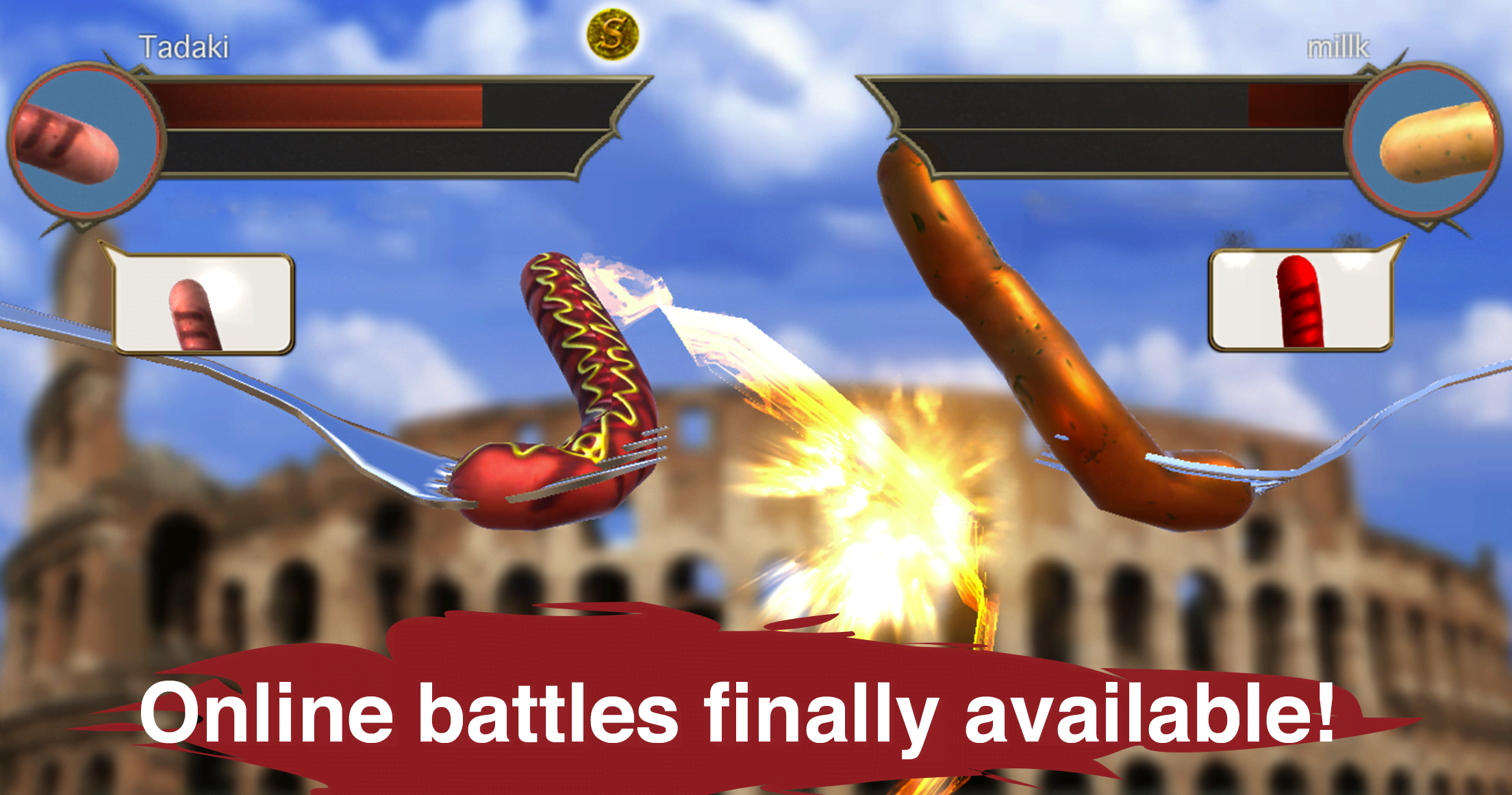 Sausage Legend - Online multiplayer battles gameplay screenshot 1