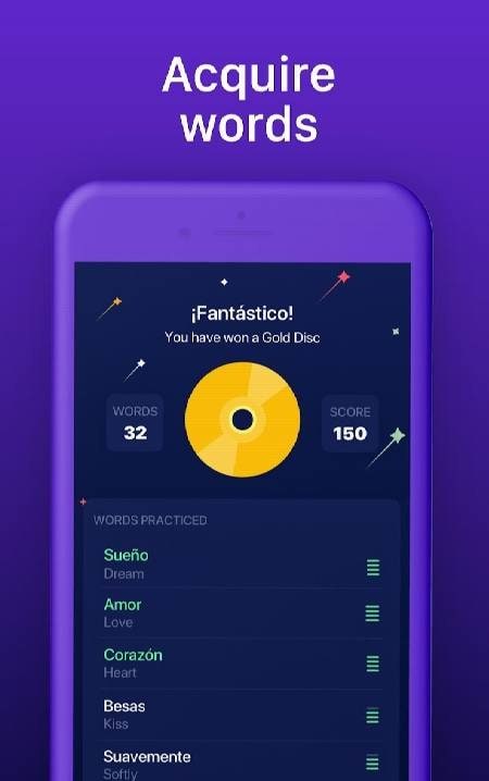 Learn Spanish through music with Lirica screenshot 4