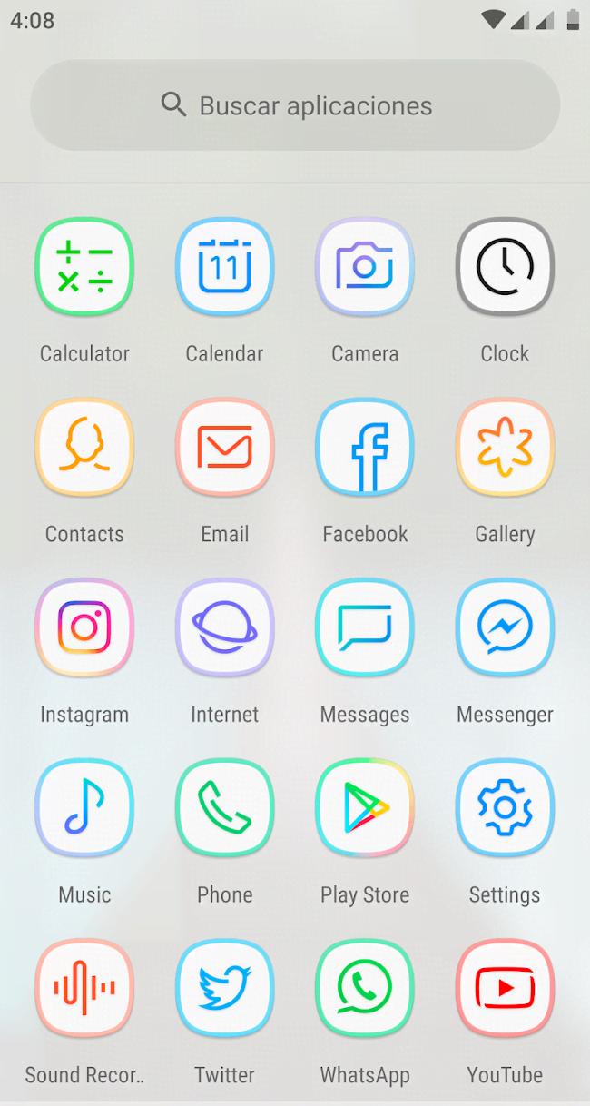 Horux White - Icon Pack screenshot 3