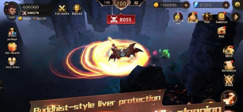 Hunter Legend : Chaos dungeons - Idle RPG screenshot 2