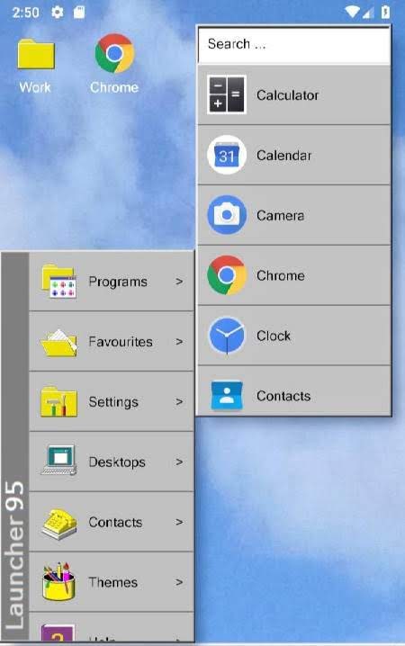 Launcher95 screenshot 1