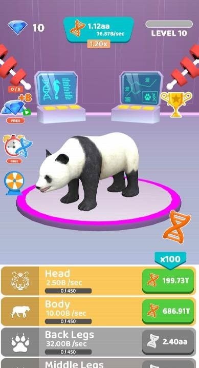 Idle Animal Evolution screenshot 1
