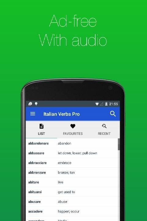Italian Verb Conjugator Pro screenshot 1