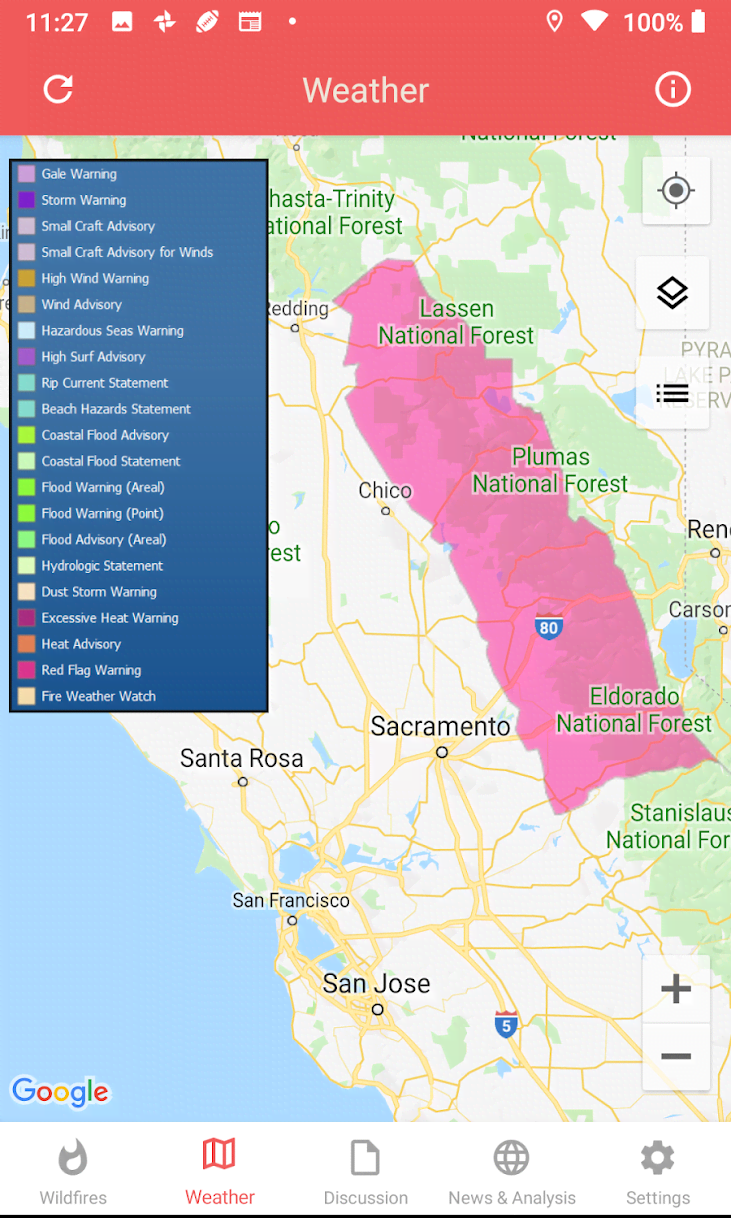 Wildfire - NOAA Fire Map Info screenshot 4
