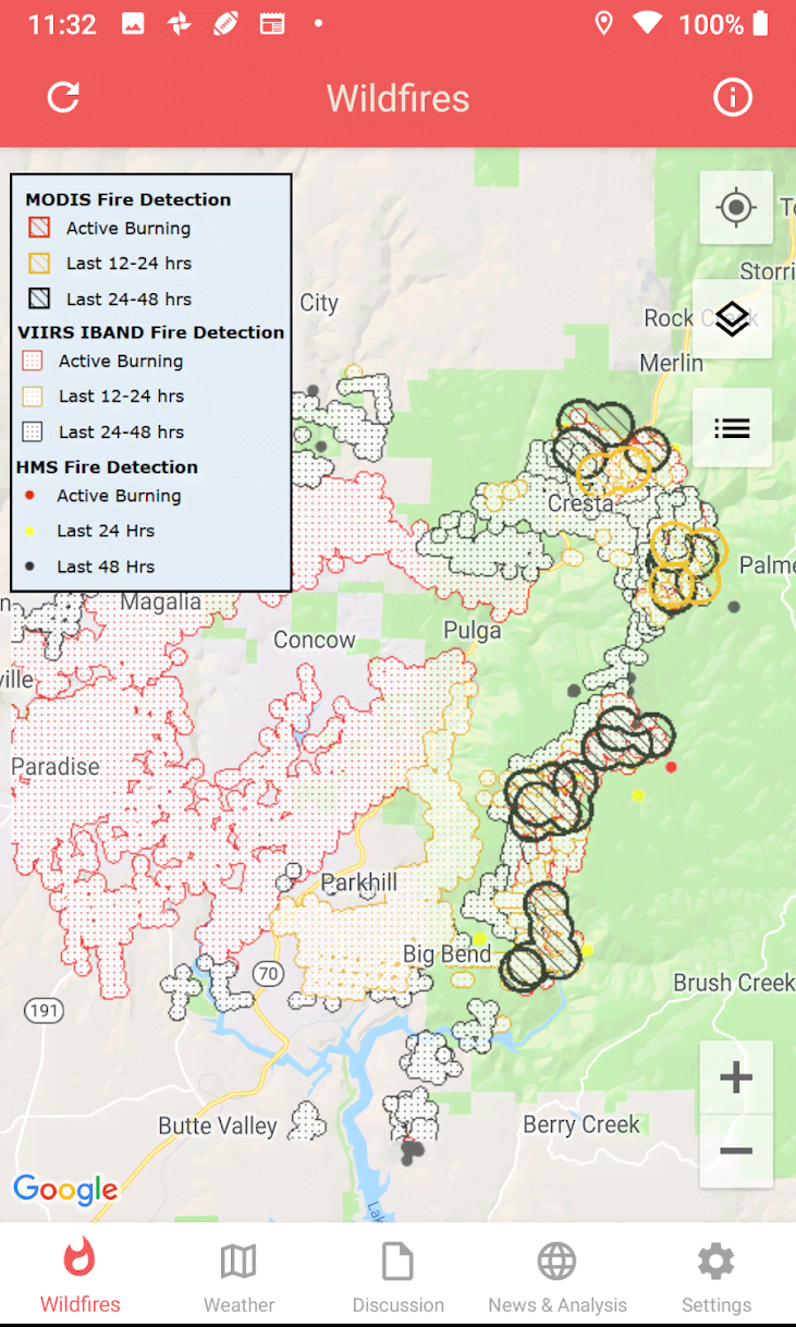 Wildfire - NOAA Fire Map Info screenshot 3