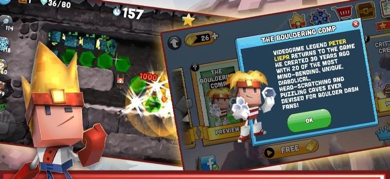 Boulder Dash® 30th Anniversary gameplay screenshot 2