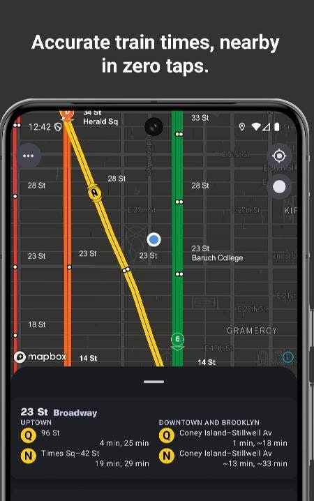 Subway Now: Live NYC Train Map screenshot 1