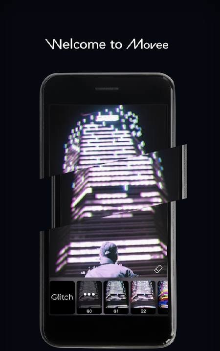 Movee: animate your photo with VHS glitch graphics screenshot 1