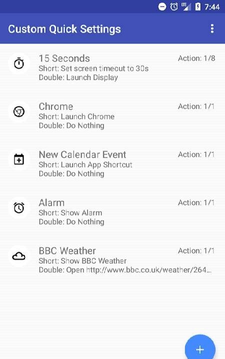 Custom Quick Settings screenshot 1