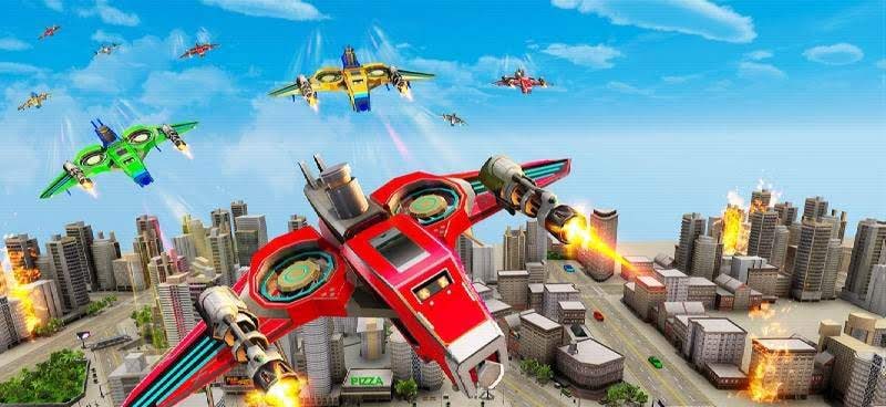 Drone Robot Car Game - Robot Transforming Games screenshot 4