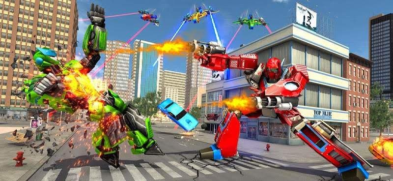 Drone Robot Car Game - Robot Transforming Games screenshot 2