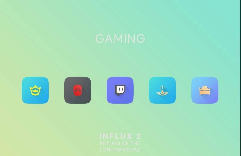 Influx 2: Return Of The Long Shadow - An Icon Pack screenshot 3