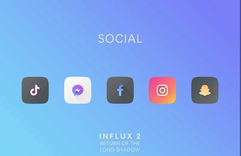 Influx 2: Return Of The Long Shadow - An Icon Pack screenshot 1