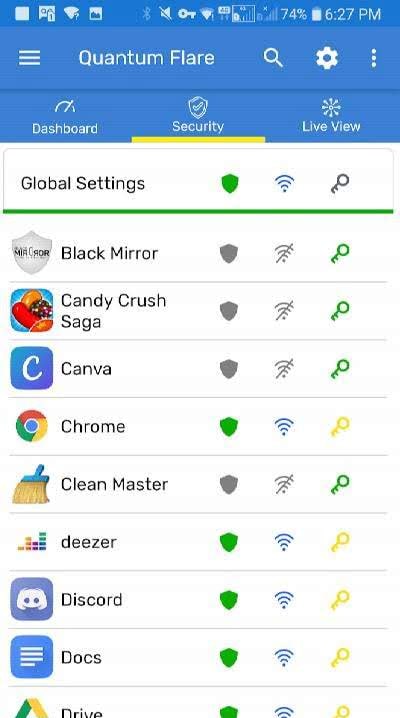 Quantum Flare Intelligent Firewall & Security screenshot 1