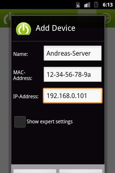 Wake on Lan - with Widget screenshot 2
