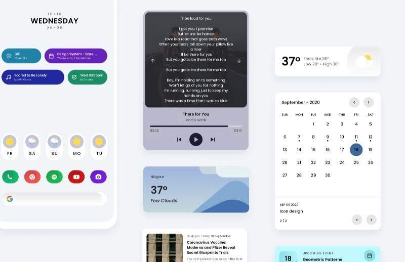 Poppins KWGT screenshot 4