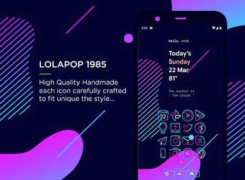 Lolapop 1985 Iconpack screenshot 1