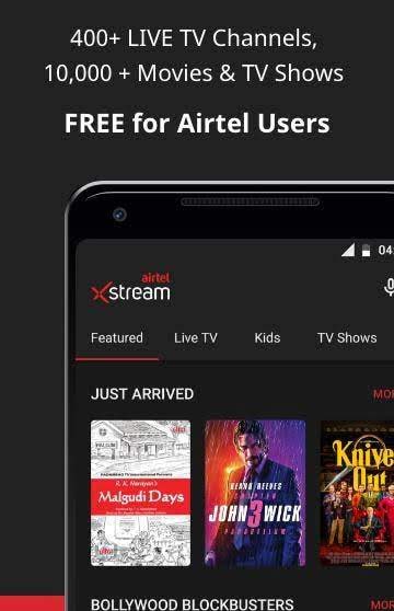 Airtel Xstream App: Movies, LiveTV, TV Shows screenshot 1
