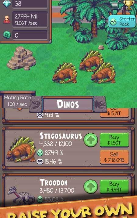 Idle Dino Zoo screenshot 3