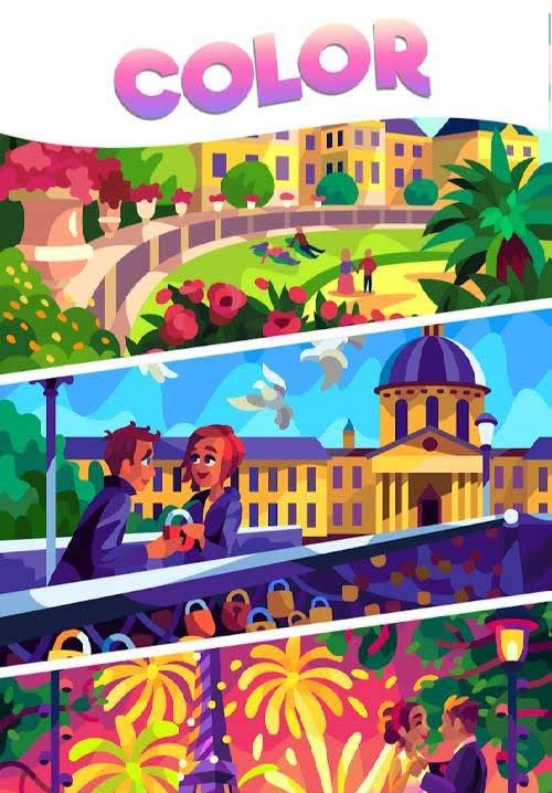 Color Stories - color journey, paint art gallery screenshot 1