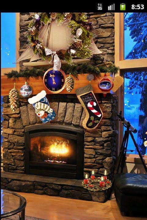 Christmas Fireplace LWP Full screenshot 1