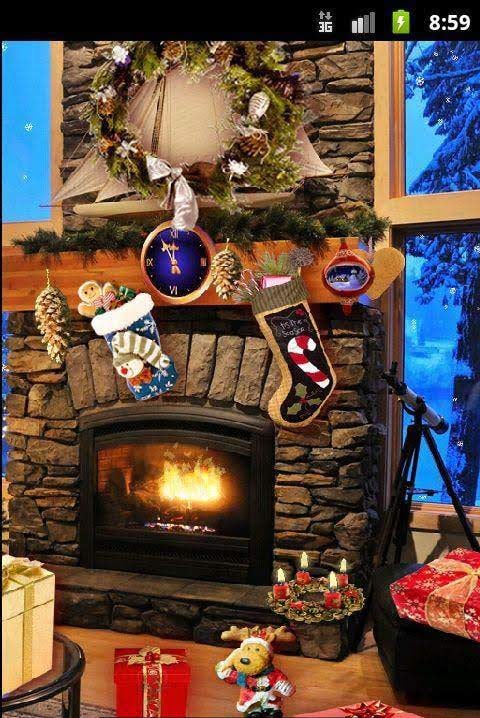 Christmas Fireplace LWP Full screenshot 3