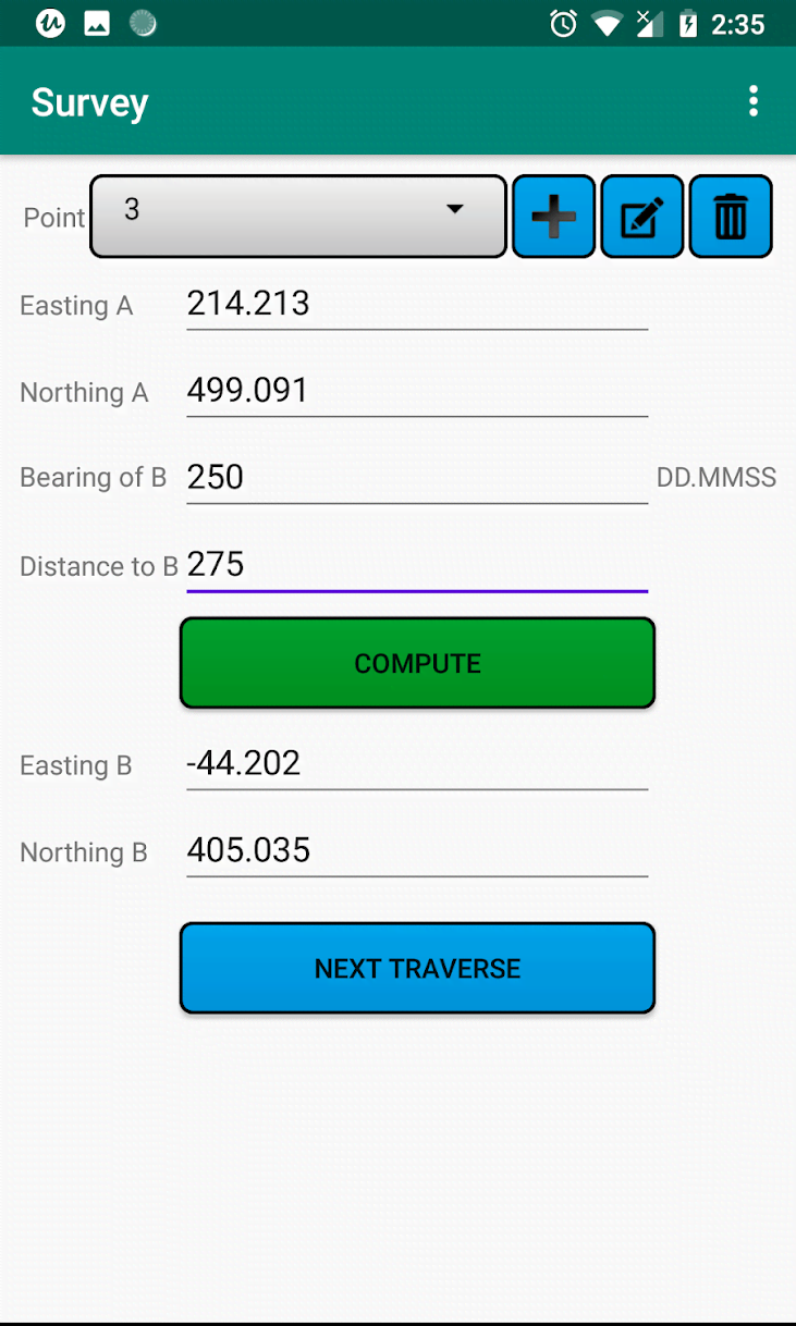 Handy Surveying screenshot 2