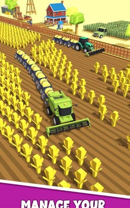 Farming .io - 3D Harvester Game USA screenshot 3
