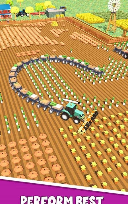 Farming .io - 3D Harvester Game USA screenshot 1