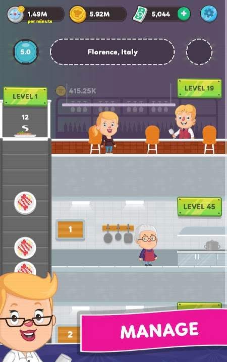 Idle Restaurant Empire - Cooking Tycoon Simulator gameplay screenshot 3