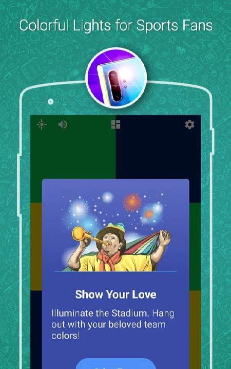 Fans Flashlight screenshot 2