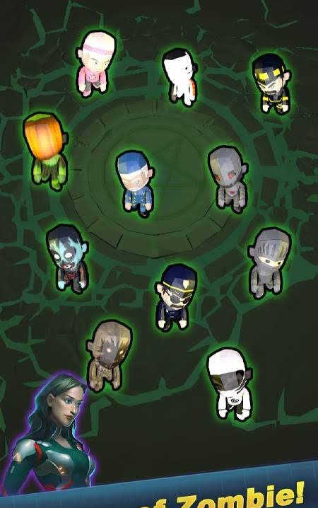 Merge Zombie Defender combat screen