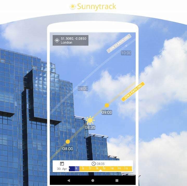 Sunnytrack - plan Sun Position and Shadows screenshot 3