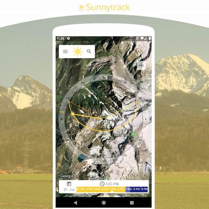 Sunnytrack - plan Sun Position and Shadows screenshot 1