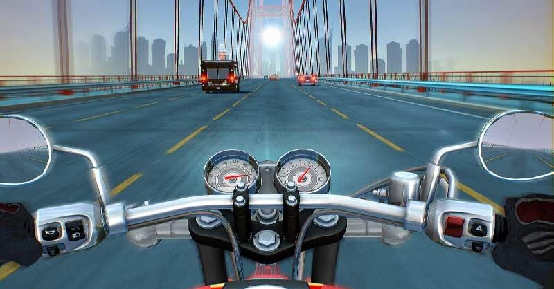 Moto Rider USA: Highway Traffic gameplay screenshot 1
