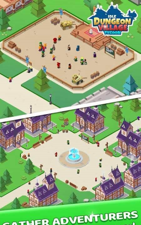 Idle Dungeon Village Tycoon - Adventurer Village gameplay screenshot 3
