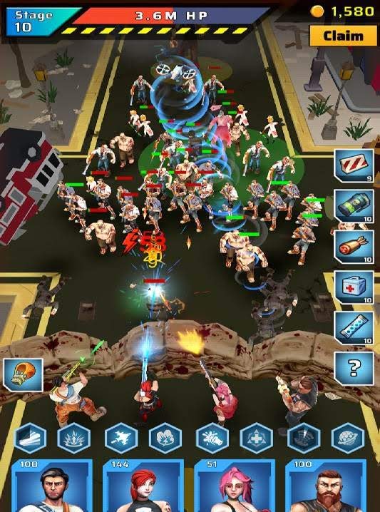 Zombie Defender: Idle TD & Mow zombies screenshot 4