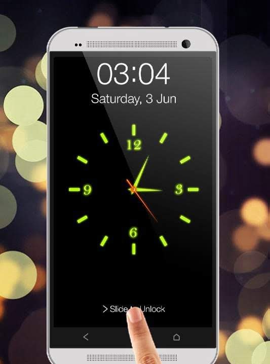 Glowing Clock Locker - Green screenshot 1