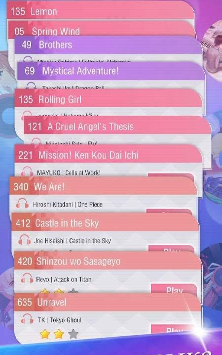 Anime Tiles: Piano Music screenshot 3