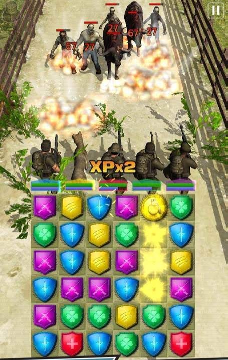 VDV MATCH 3 RPG: ZOMBIES! screenshot 4