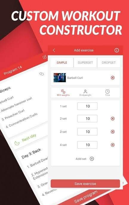 Gym Trainer GYM Workout Plans and home workouts screenshot 4