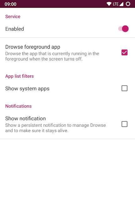 Drowser screenshot 2
