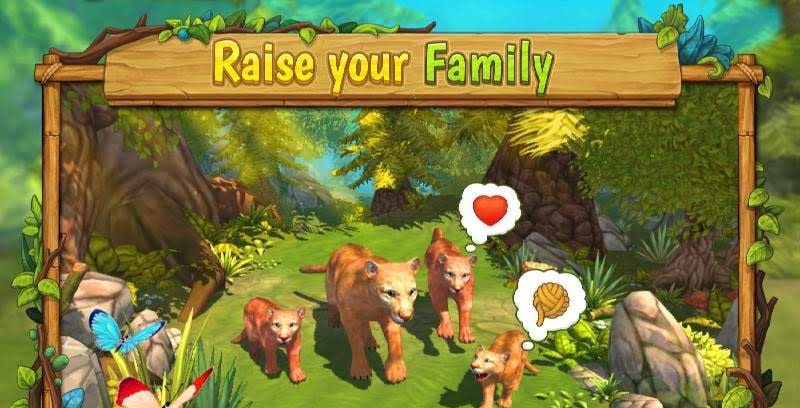 Mountain Lion Family Sim : Animal Simulator screenshot 1