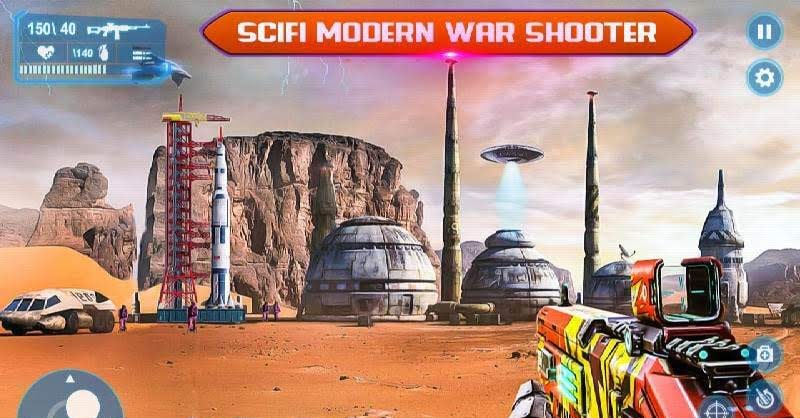 Sci-Fi Cover Fire – 3D Offline Shooting Games screenshot 2