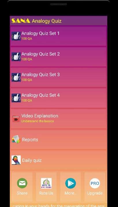 Analogy Quiz screenshot 1