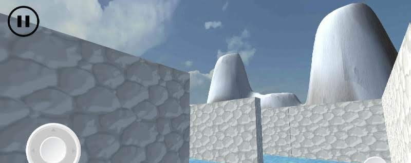 Second screenshot of 3D Maze Escape