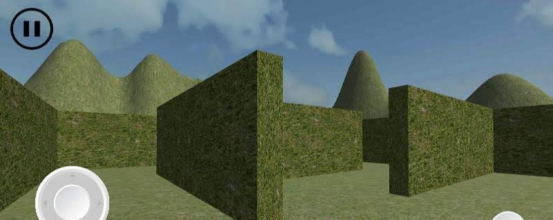 First screenshot of 3D Maze Escape