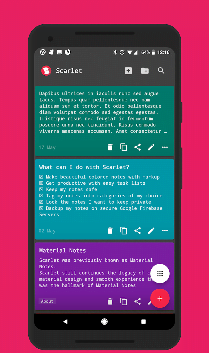 Scarlet Notes Pro screenshot 2