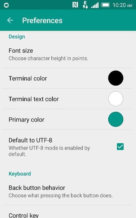 Material Terminal screenshot 4